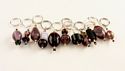 Stitch markers - amethyst/purples