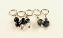 Stitch markers - black/charcoal